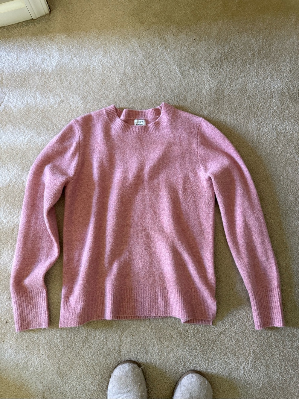 J. Crew Pink Crewneck Sweater